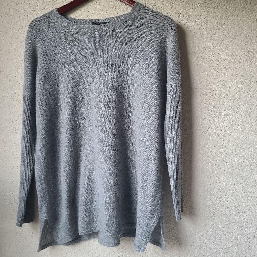 Forte Cashmere Gray Knit Sweater Women's Size S